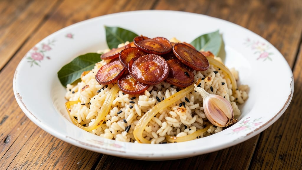 Cape Verdean Rice Recipe: Smoky Coconut and Chorizo Flavor Bomb