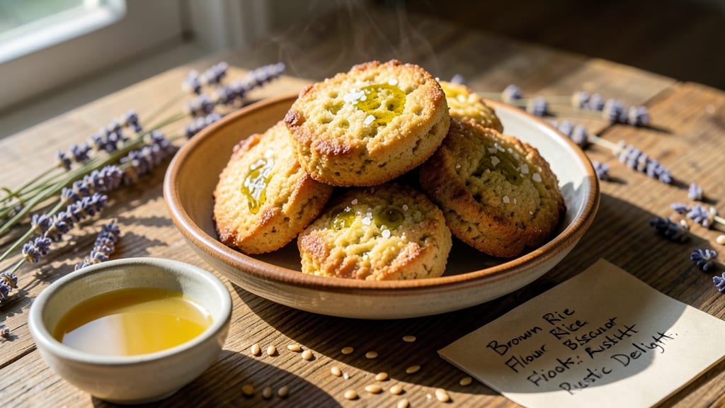 Brown Rice Flour Biscuits Recipe: Golden Crunch With Zero Guilt