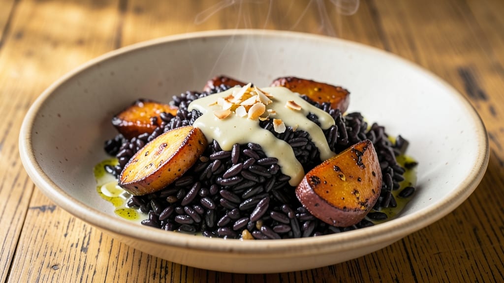 Black Rice and Sweet Potato Recipe: Velvety Porridge With Nutty-Sweet Depth