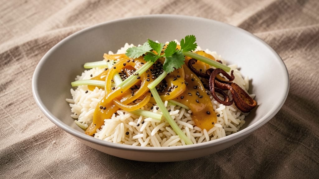 Celery Rice Indian Recipe: Fragrant One-Pot Herb Infusion