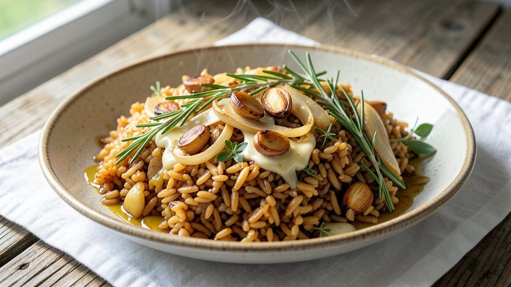 Canadian Wild Rice Recipe: Nutty Earthy Grains With Smoky Herb Gravy