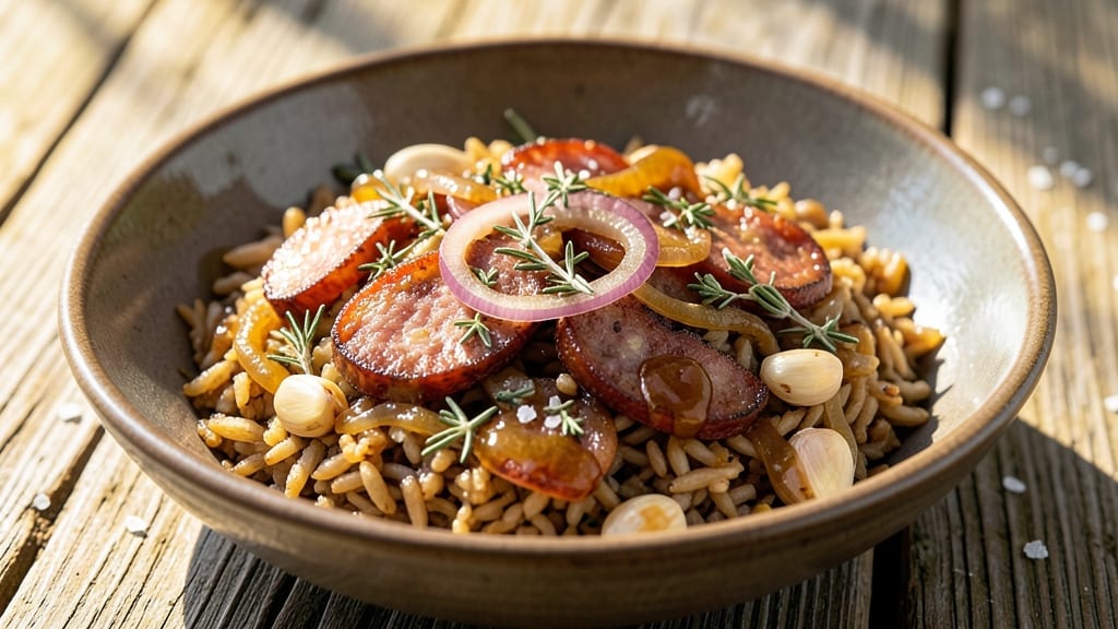 Carolina Brown Rice Recipe: Smoky Sausage and Herb Infused One-Pot