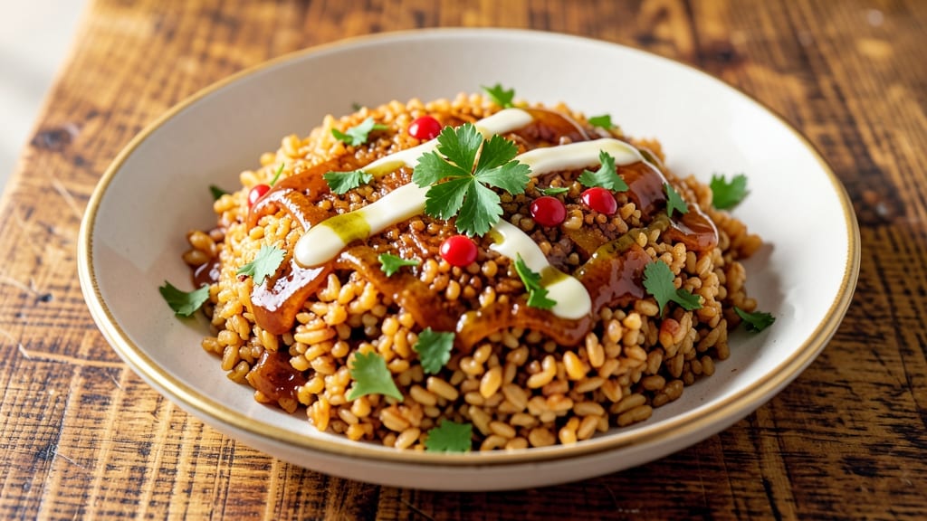Bulgur Rice Recipe Turkish: Crispy-Topped Pilaf With Lemon and Parsley