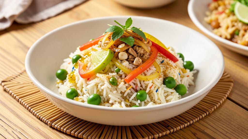 Caribbean Confetti Rice Recipe: Vibrant Grains with Sweet Peppers and Spiced Beans
