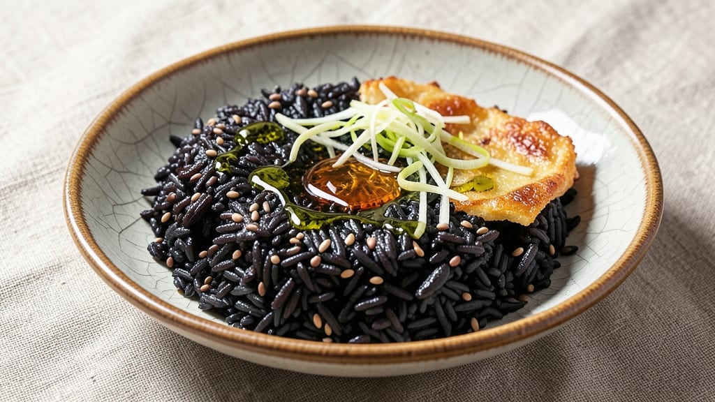 Black Sesame Rice Recipe: Nutty Earthy Crunch With Toasted Seeds