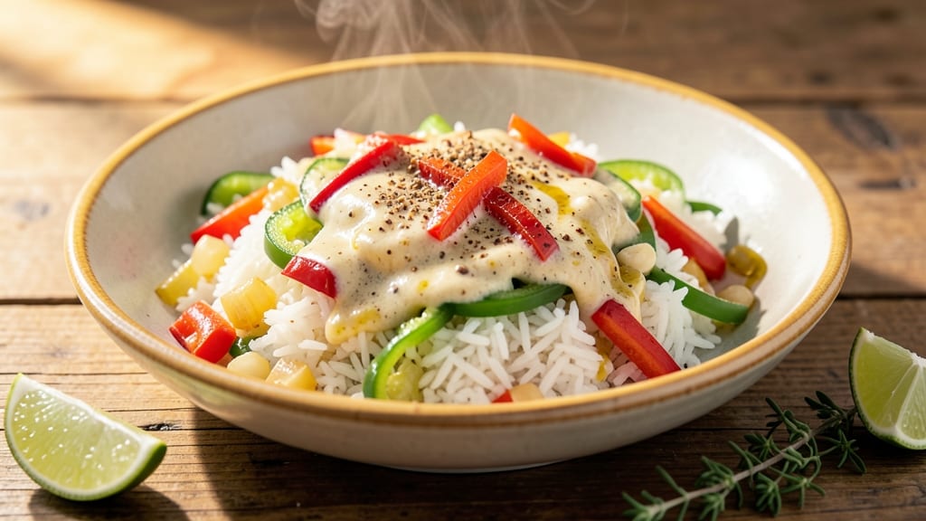 Caribbean Calypso Rice Recipe: Spiced Coconut and Peppers One-Pot Magic