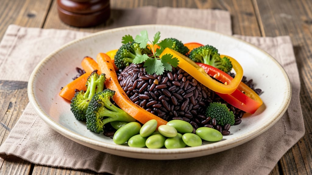 Black Rice and Vegetables Recipe: Antioxidant-Packed Power Bowl